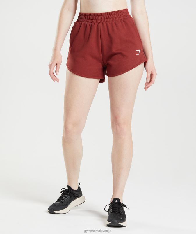 kratke hlače za trening ženskeGymshark palisander rdeča J00L264