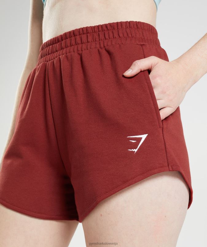 kratke hlače za trening ženskeGymshark palisander rdeča J00L264