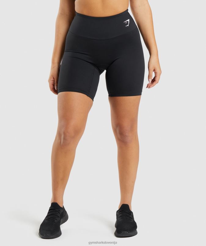 kratke kolesarske hlače za trening ženskeGymshark Črna J00L211