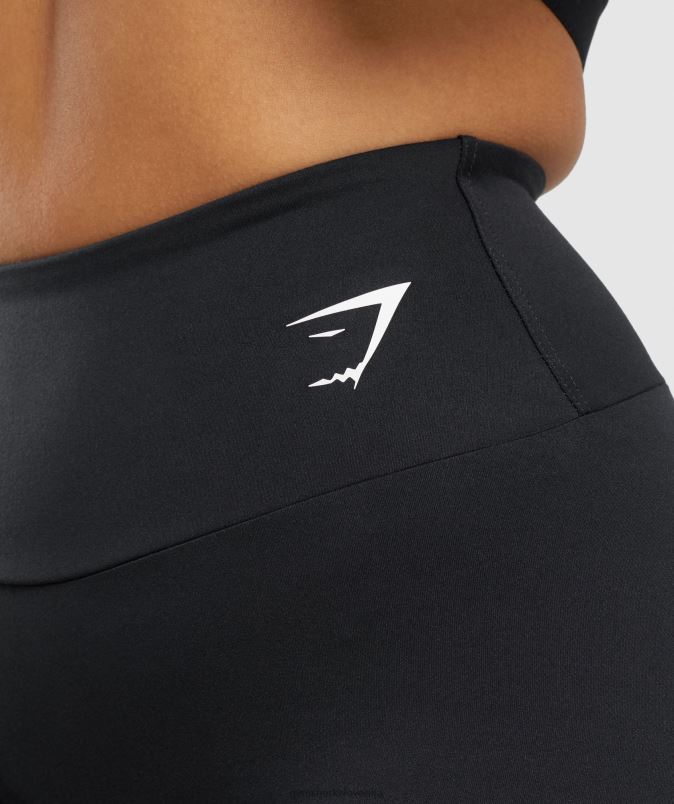 kratke kolesarske hlače za trening ženskeGymshark Črna J00L211