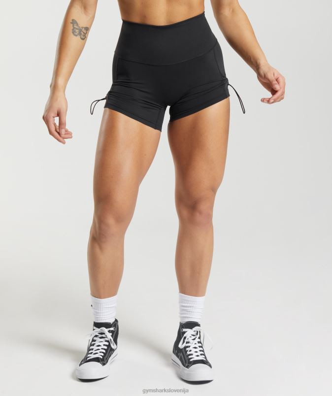 legacy oprijete kratke hlače z naborki ženskeGymshark Črna J00L212