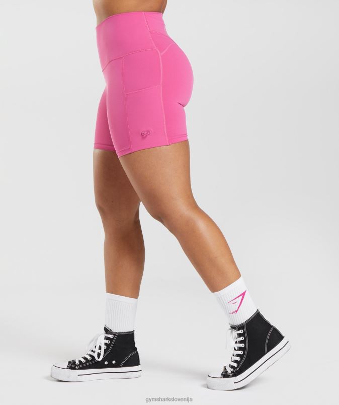 legacy oprijete kratke hlače z naborki ženskeGymshark temno roza J00L298