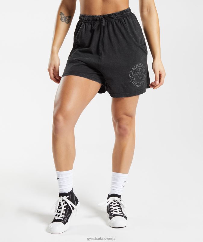 legacy prane ohlapne kratke hlače ženskeGymshark Črna J00L2110