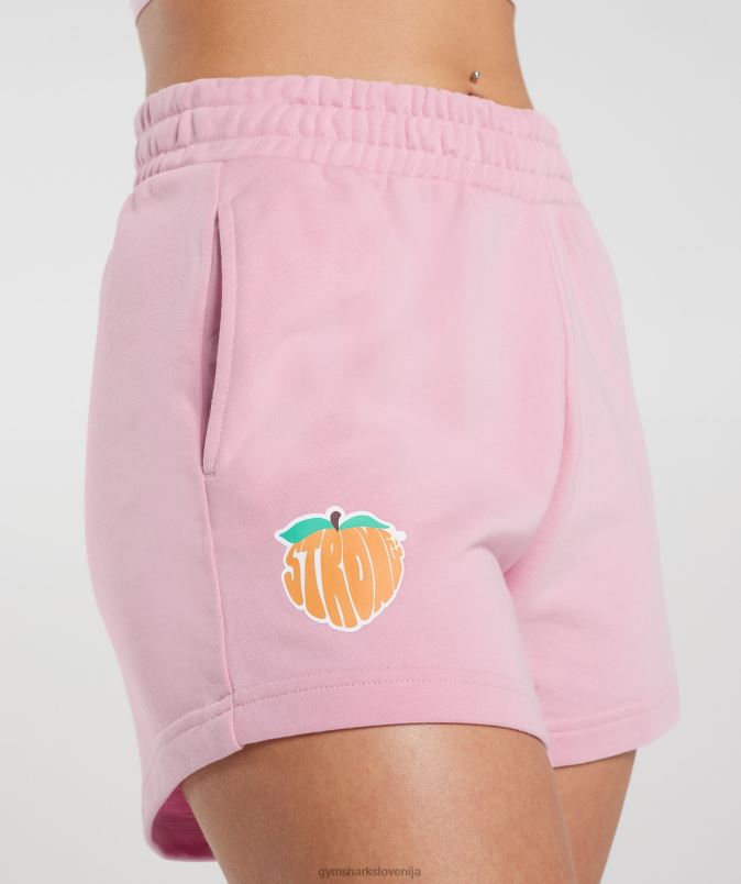 močne breskve kratke hlače ženskeGymshark sladka nita roza J00L235