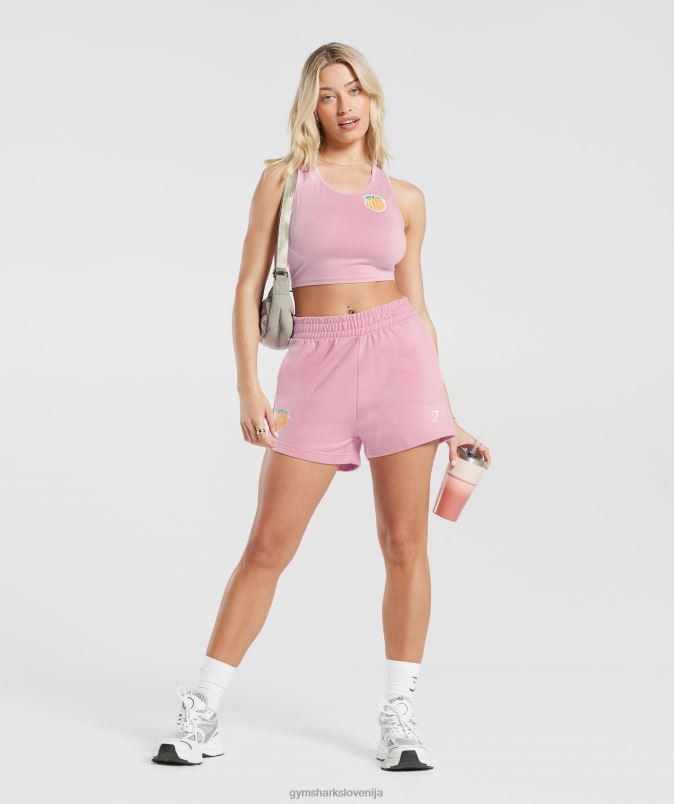močne breskve kratke hlače ženskeGymshark sladka nita roza J00L235