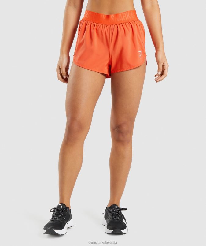 ohlapne kratke hlače za trening ženskeGymshark papaja pomaranča J00L280