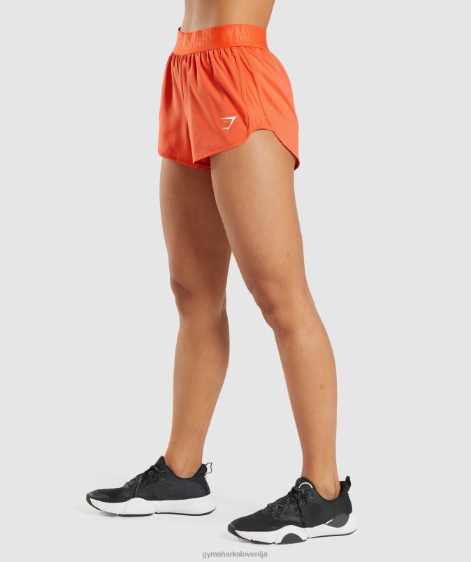 ohlapne kratke hlače za trening ženskeGymshark papaja pomaranča J00L280