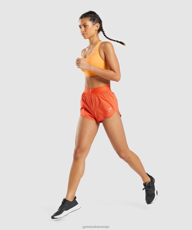 ohlapne kratke hlače za trening ženskeGymshark papaja pomaranča J00L280