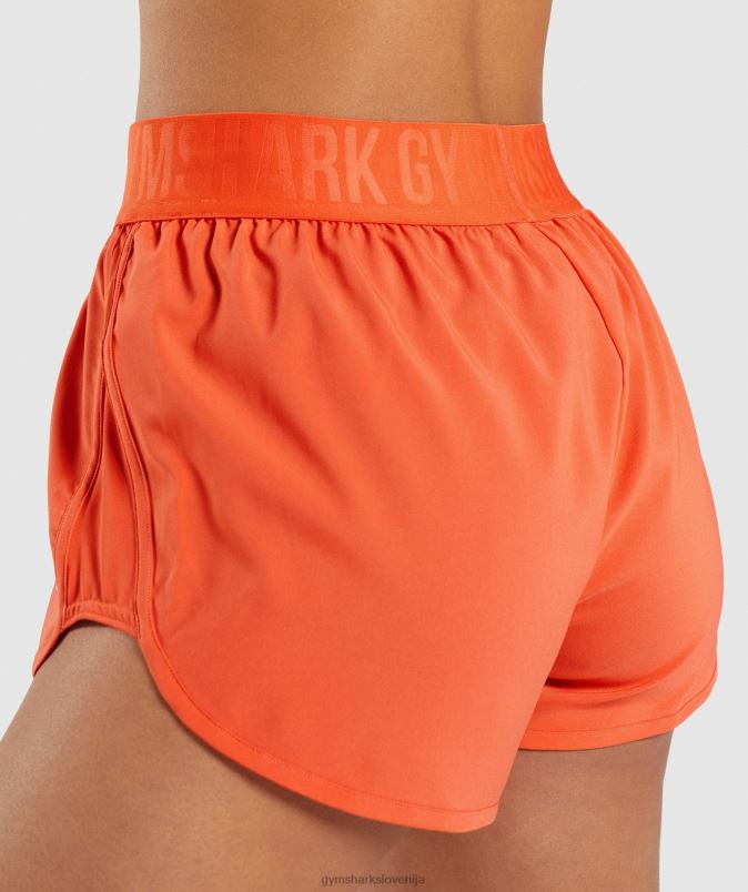 ohlapne kratke hlače za trening ženskeGymshark papaja pomaranča J00L280