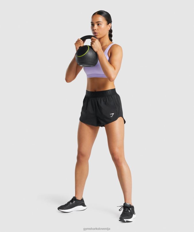 ohlapne kratke hlače za trening ženskeGymshark Črna J00L26