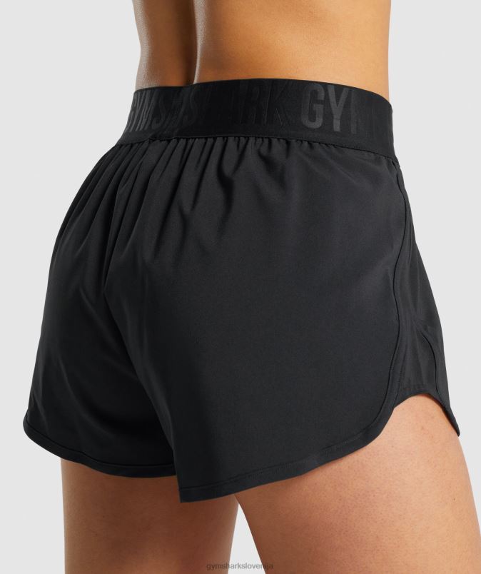 ohlapne kratke hlače za trening ženskeGymshark Črna J00L26