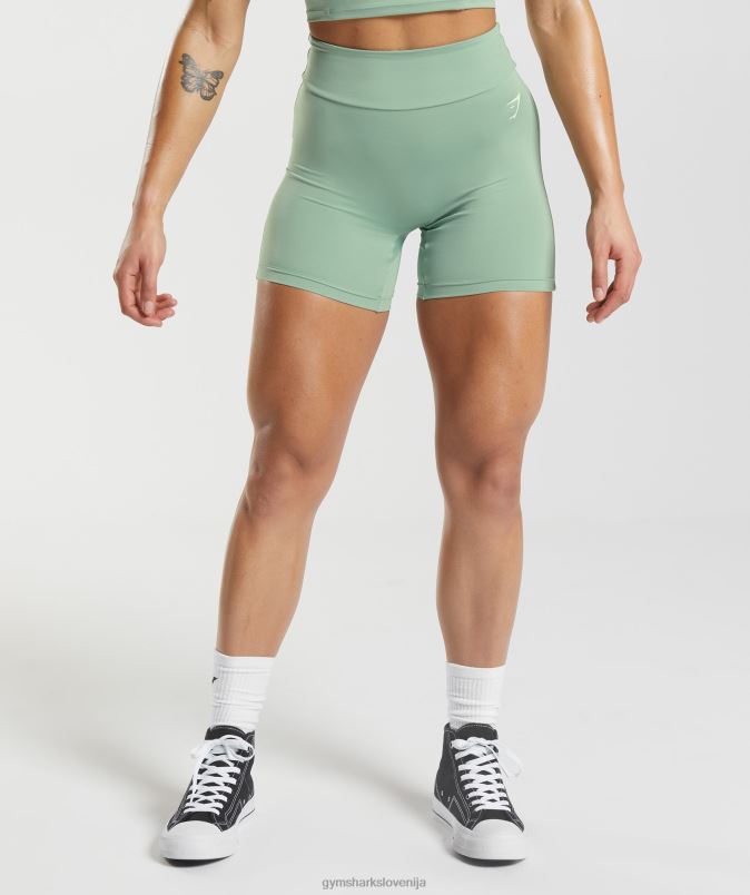 originalne oprijete kratke hlače gs power ženskeGymshark zelena puščavska kadulja J00L210
