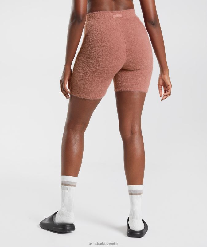pletene kratke hlače whitney trepalnic ženskeGymshark kanjonsko rdeča J00L299