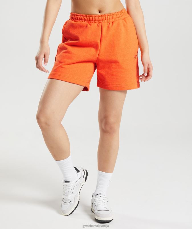 počitek kratke hlače ženskeGymshark žareči oranžni lapor J00L263