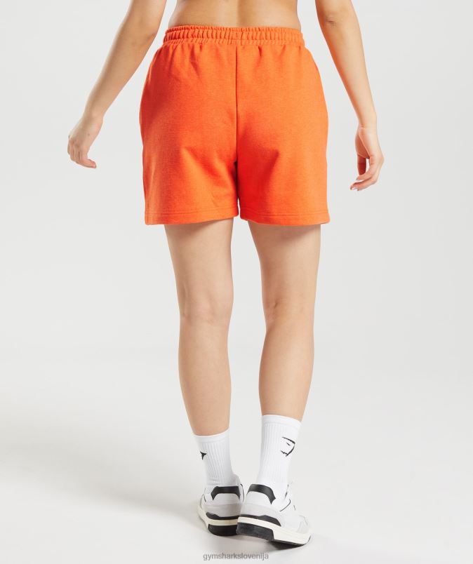 počitek kratke hlače ženskeGymshark žareči oranžni lapor J00L263