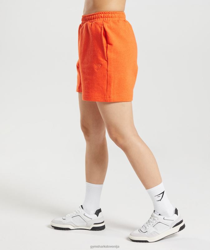 počitek kratke hlače ženskeGymshark žareči oranžni lapor J00L263