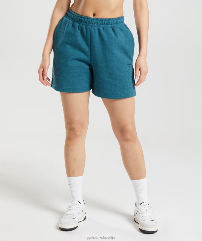počitek kratke hlače ženskeGymshark jekleno modri lapor J00L259