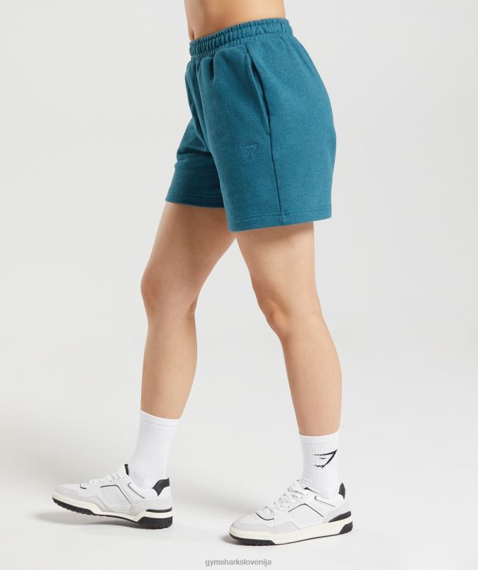 počitek kratke hlače ženskeGymshark jekleno modri lapor J00L259
