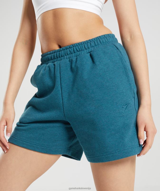 počitek kratke hlače ženskeGymshark jekleno modri lapor J00L259