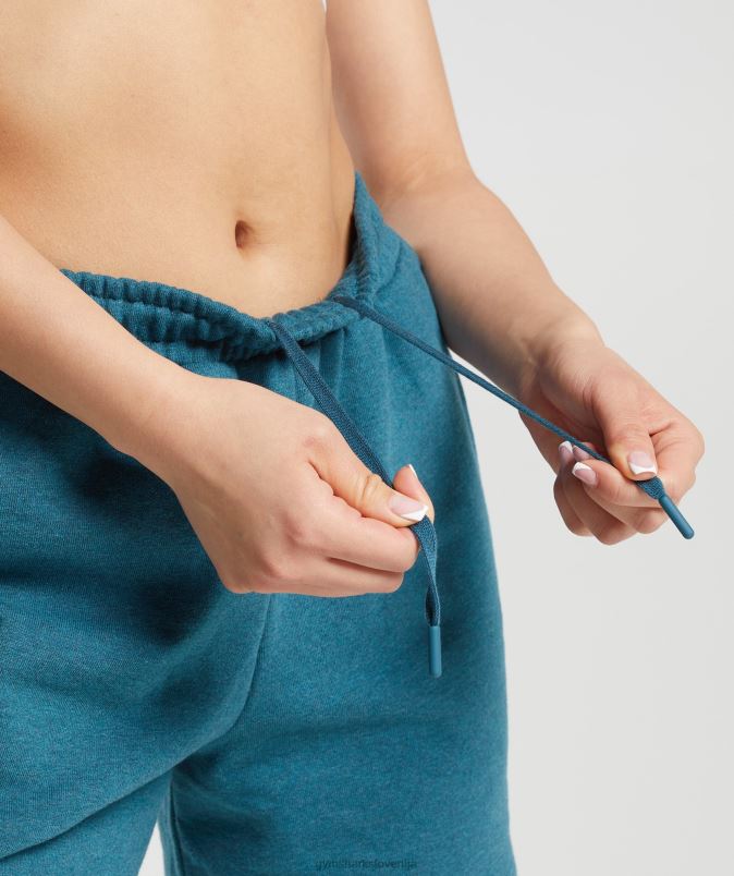 počitek kratke hlače ženskeGymshark jekleno modri lapor J00L259