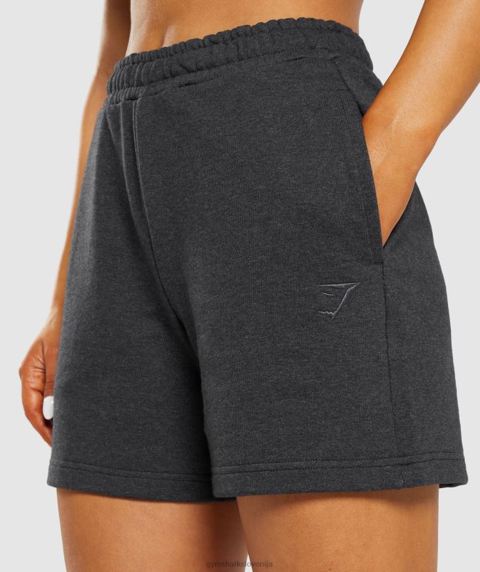 počitek kratke hlače ženskeGymshark črni jedrni lapor J00L257