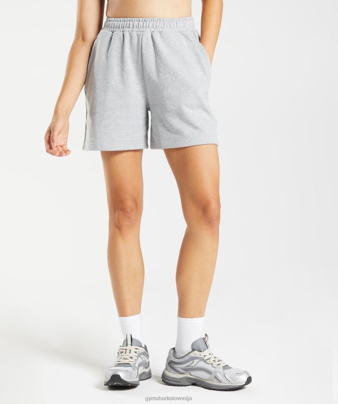 počitek kratke hlače ženskeGymshark svetlo sivi jedrni lapor J00L258