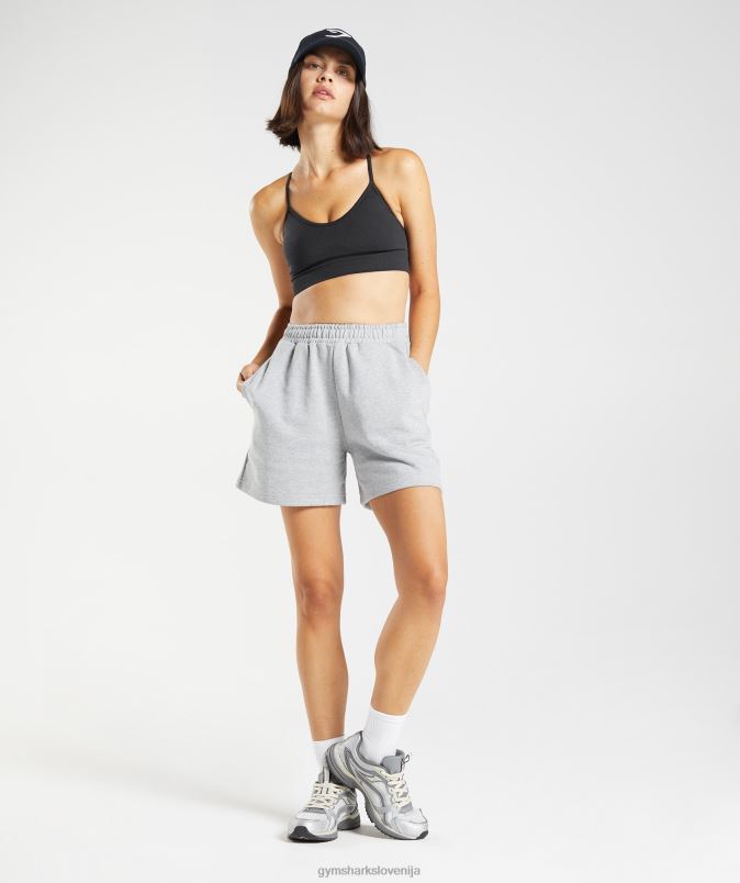 počitek kratke hlače ženskeGymshark svetlo sivi jedrni lapor J00L258