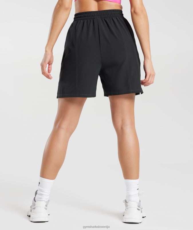 športne tkane kratke hlače ženskeGymshark Črna J00L229