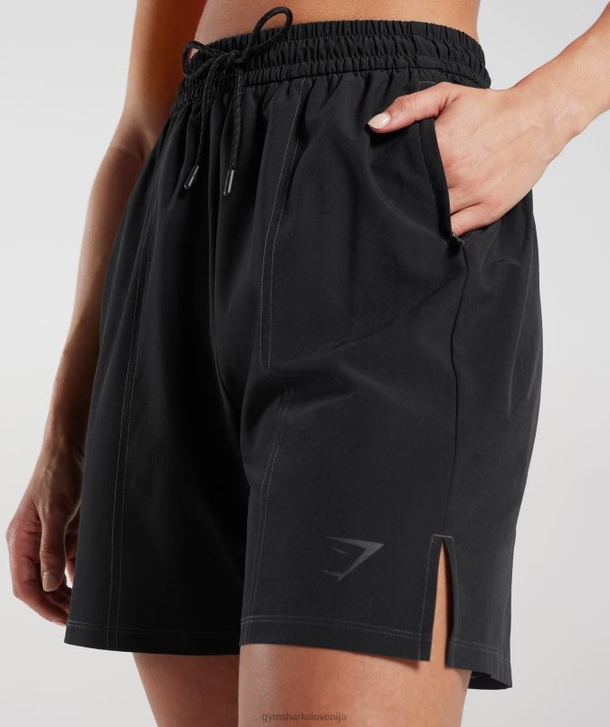 športne tkane kratke hlače ženskeGymshark Črna J00L229