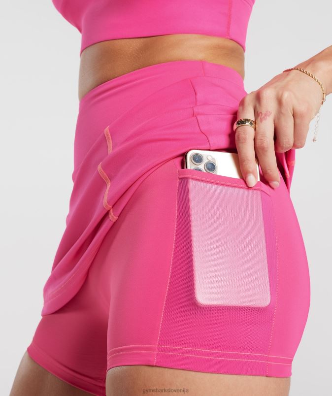 športni skort ženskeGymshark svetla fuksija J00L233
