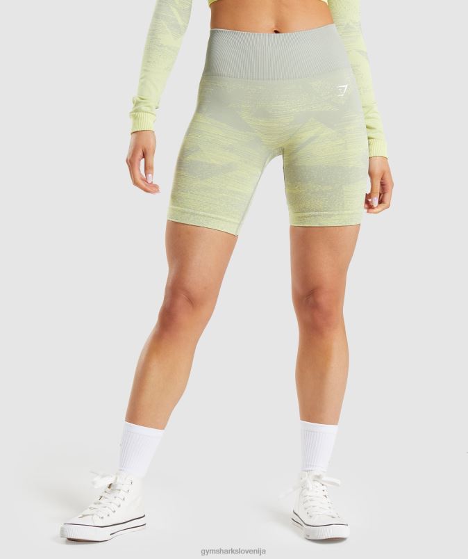 prilagodi brezšivne kratke hlače ombre ženskeGymshark trikotnik | taupe siv potisk J00L287