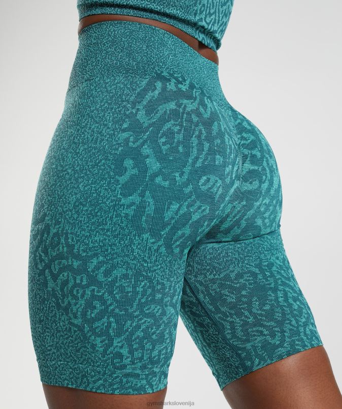prilagodite brezšivne kolesarske hlače živali ženskeGymshark greben | zimska modrica J00L2103
