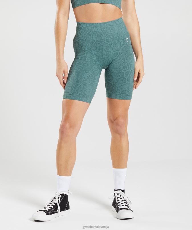 prilagodite brezšivne kolesarske hlače živali ženskeGymshark modra ledena gora/modra grom J00L254