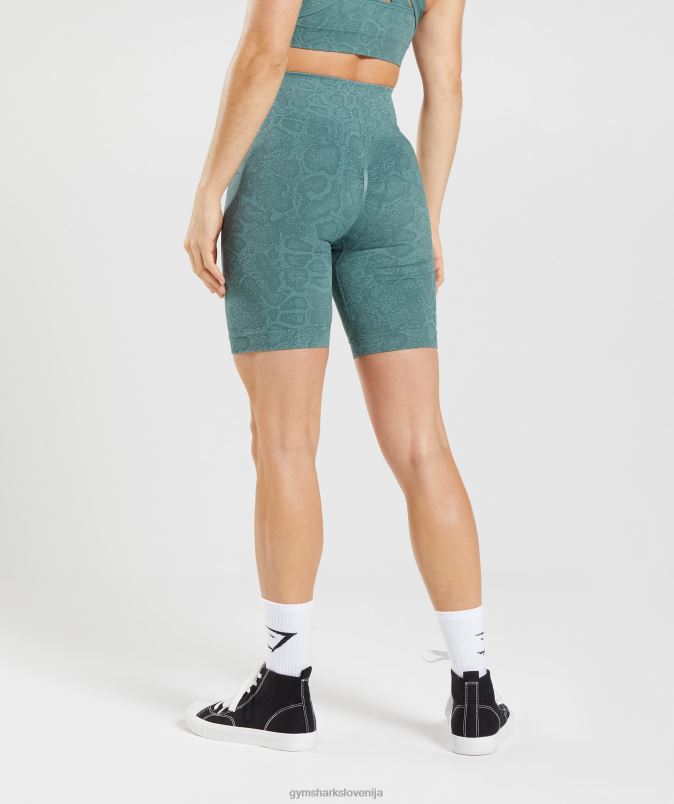 prilagodite brezšivne kolesarske hlače živali ženskeGymshark modra ledena gora/modra grom J00L254
