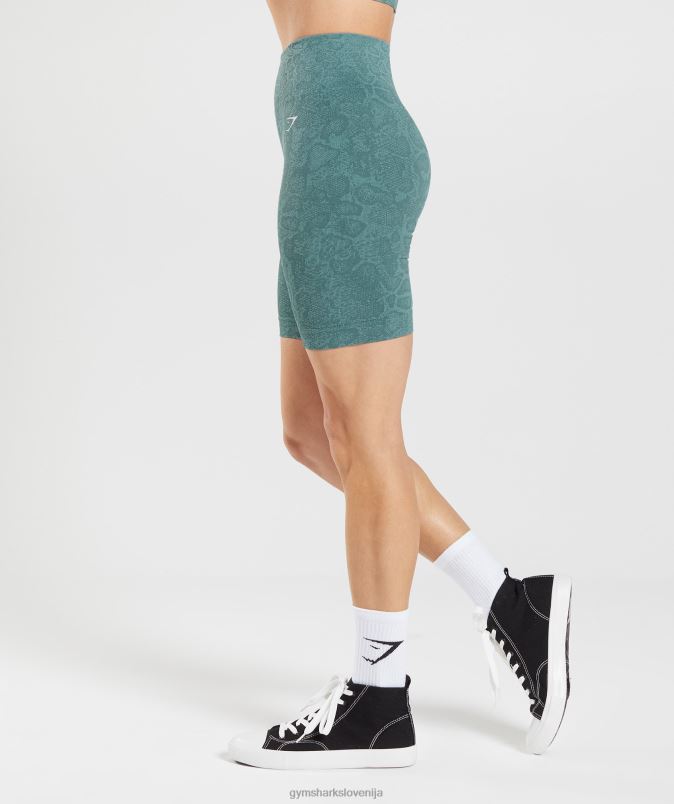 prilagodite brezšivne kolesarske hlače živali ženskeGymshark modra ledena gora/modra grom J00L254