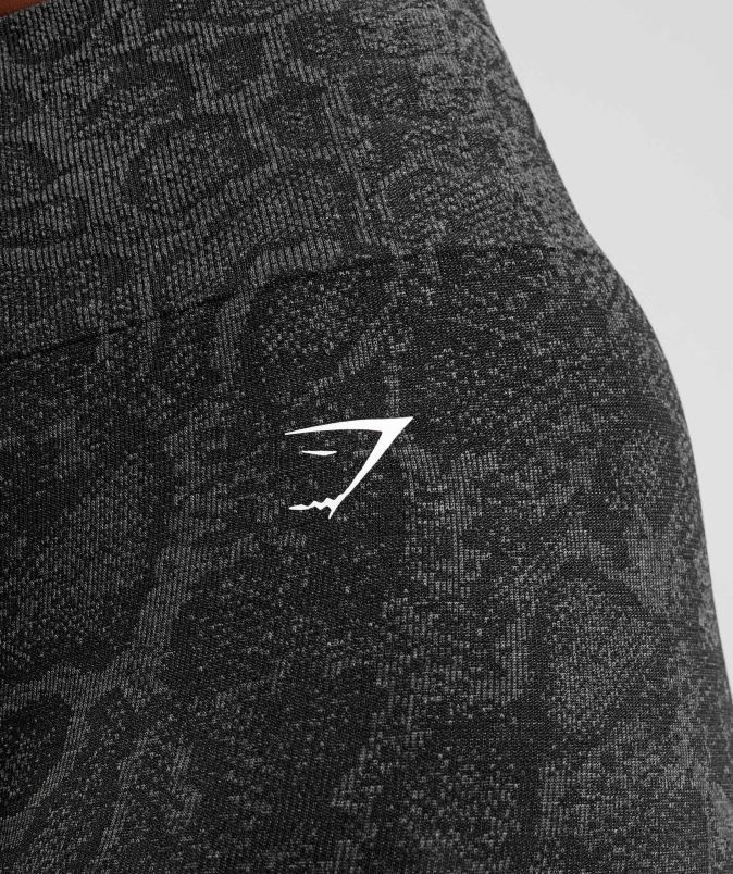 prilagodite brezšivne kolesarske hlače živali ženskeGymshark urbano siva/črna J00L223