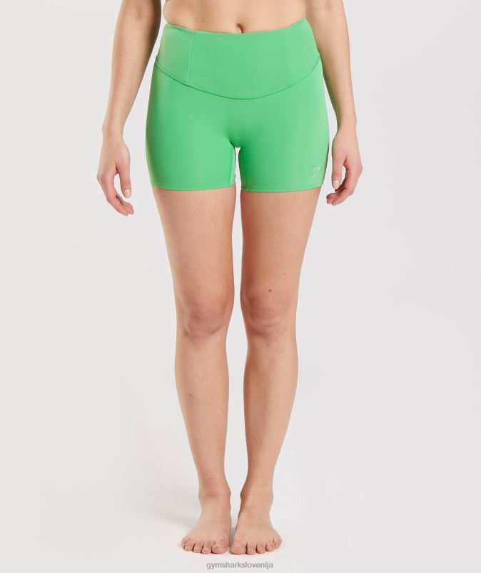studijske kratke hlače ženskeGymshark jabolčno zelena J00L226