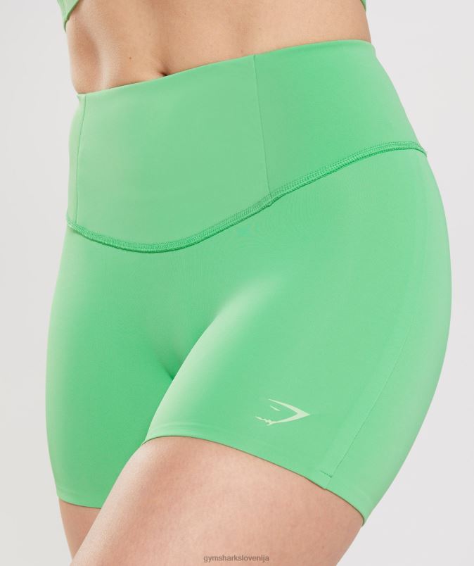 studijske kratke hlače ženskeGymshark jabolčno zelena J00L226