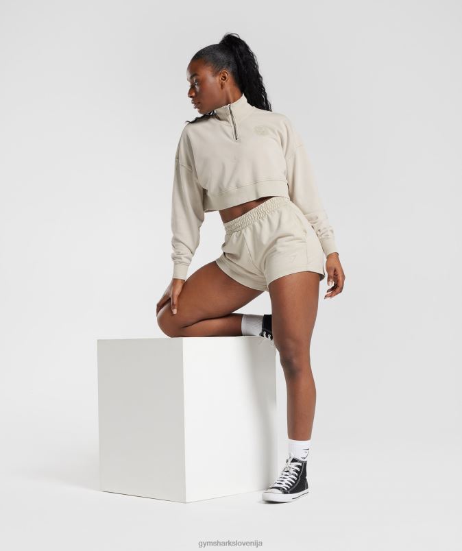študentske kratke hlače ženskeGymshark rjava goba J00L282