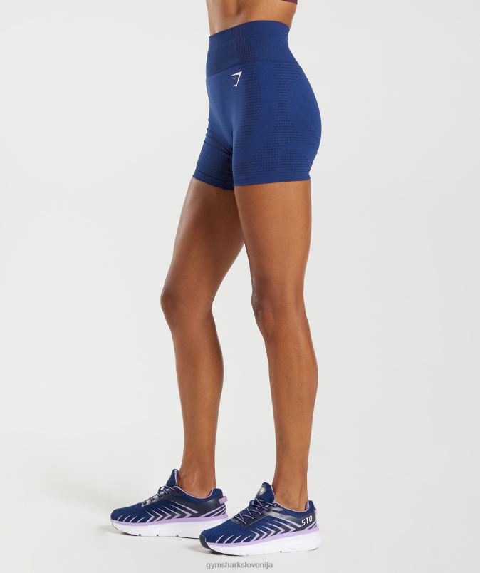 vitalne brezšivne kratke hlače 2.0 ženskeGymshark zvezdasti modri lapor J00L2104
