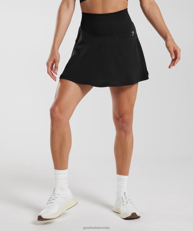 znoj brezšivne skort ženskeGymshark Črna J00L262