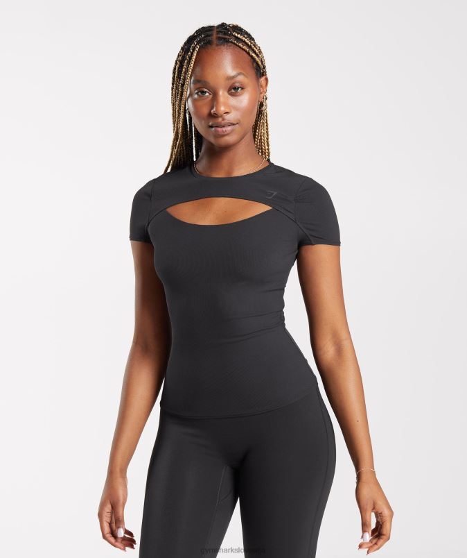 dvigniti vrh ženskeGymshark Črna J00L2424