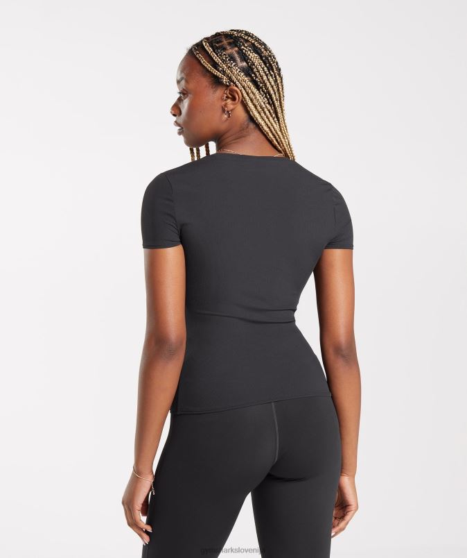 dvigniti vrh ženskeGymshark Črna J00L2424