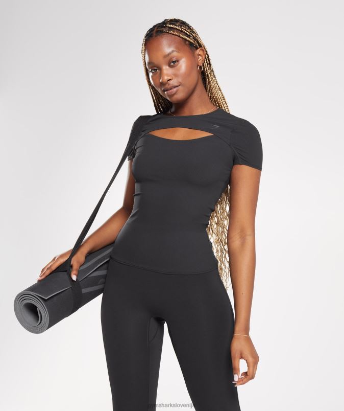 dvigniti vrh ženskeGymshark Črna J00L2424