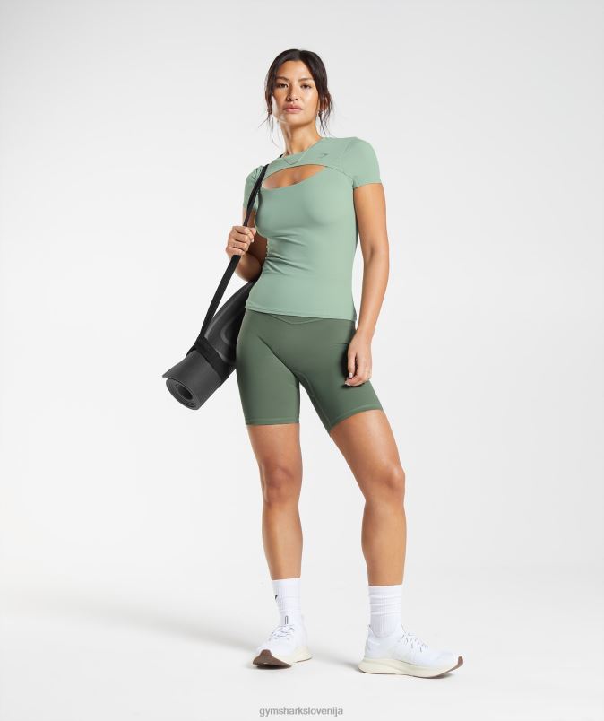 dvigniti vrh ženskeGymshark zelena puščavska kadulja J00L2445