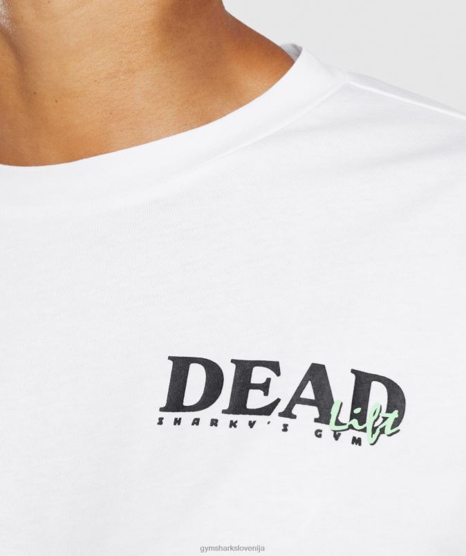 midi majica dead lift ženskeGymshark bela J00L2426