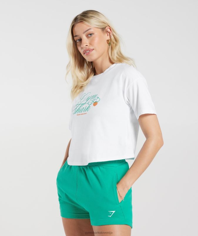 močan breskov midi top ženskeGymshark bela J00L2428