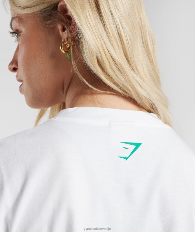 močan breskov midi top ženskeGymshark bela J00L2428