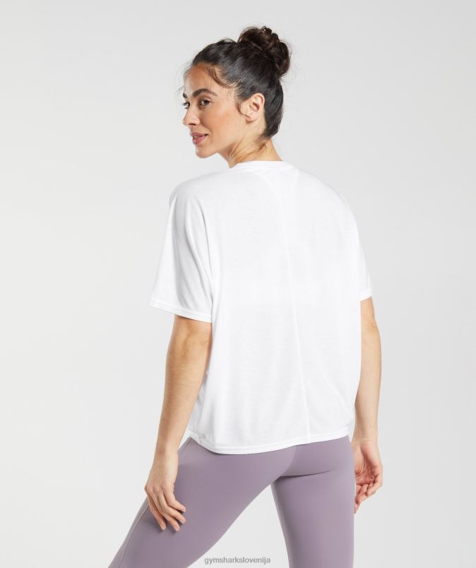 super mehka majica ženskeGymshark bela J00L2437