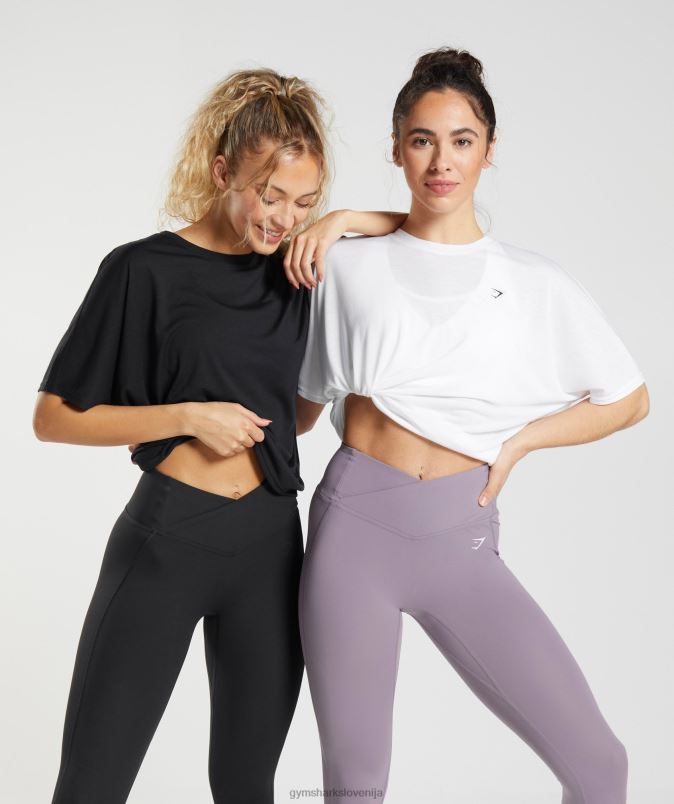 super mehka majica ženskeGymshark bela J00L2437